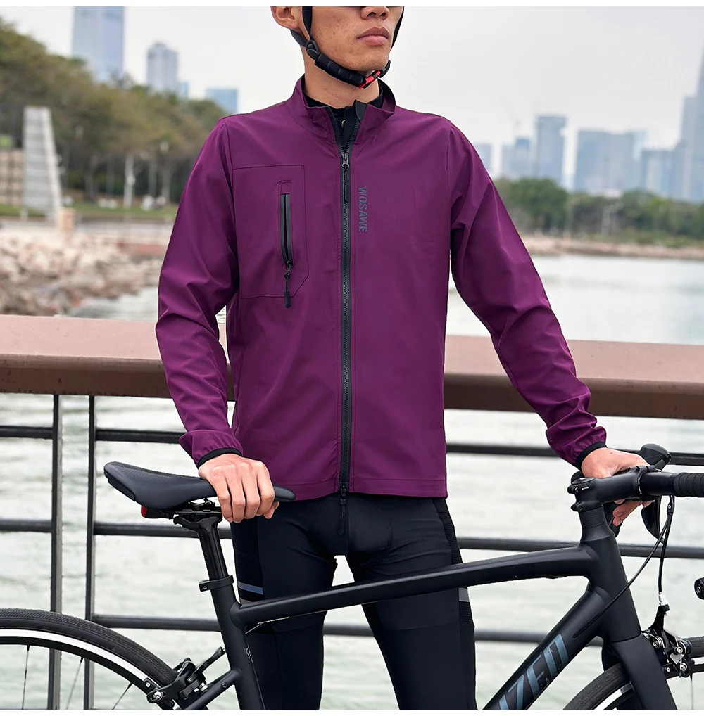 WOSAWE Fahrradjacken, Sommer, atmungsaktiv, Fahrradjacken, Windjacke, Reiten, Outdoor, Sonnenschutz, Reitausrüstung – Detail 5
