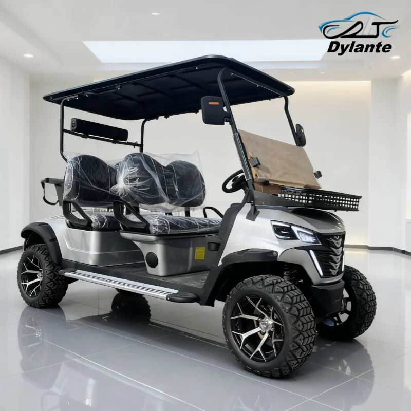 2025 تم إطلاقها حديثا 2 4 6 مقاعد 72 فولت التحكم الإلكتروني الذكي عربة جولف كهربائية 48 فولت 60 فولت 72 فولت بطارية ليثيوم عربة جولف