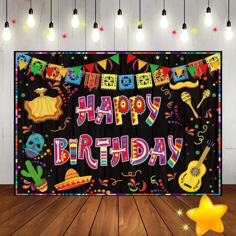 

Happy Birthday Baby Shower Freedom Background Decoration Vinyl Custom Backdrop Game Photography Backdrops Party Photo Bar Banner