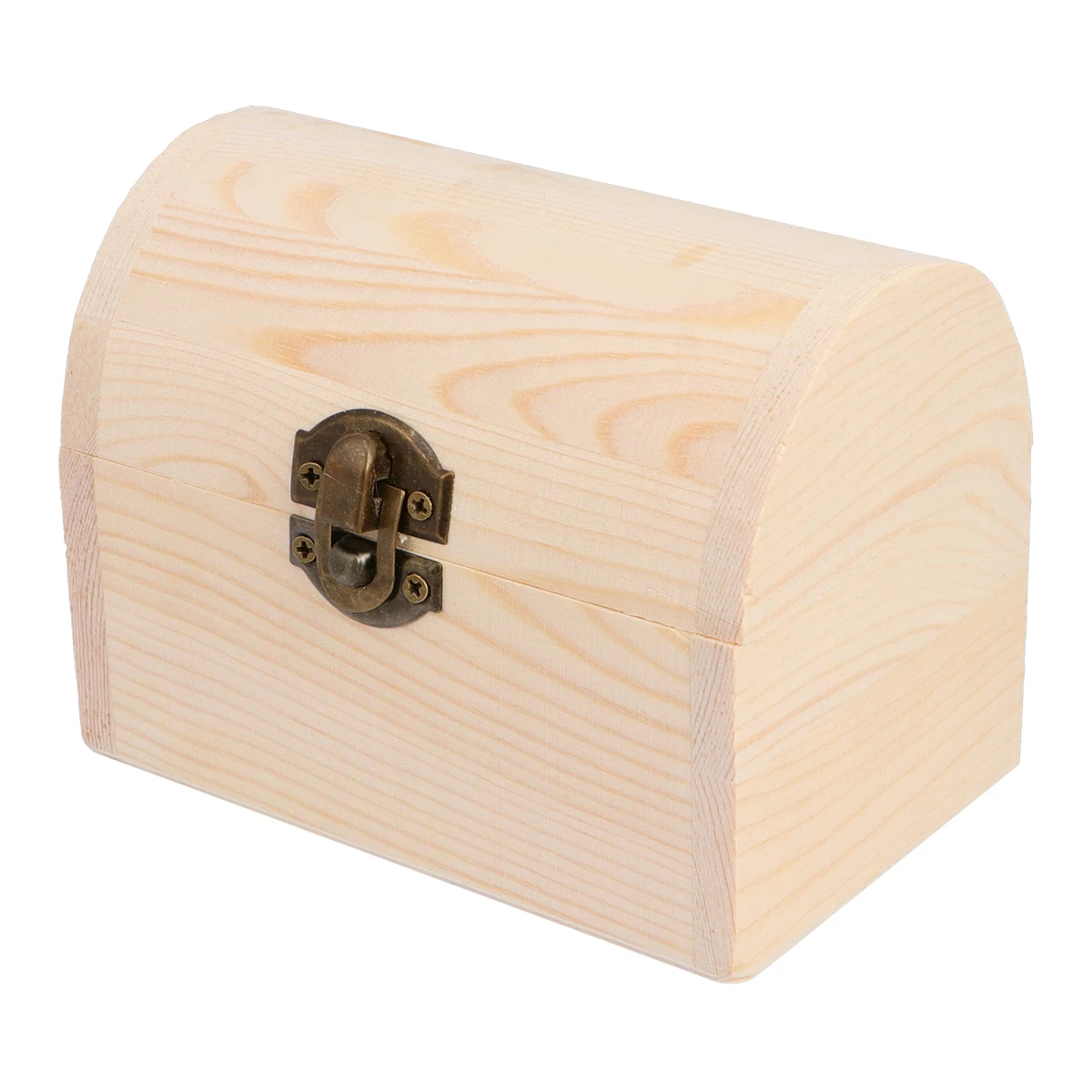 

Wooden Jewelry Box Small Trinket Case DIY Container Dust-proof Premium Material Retro Design Earrings Rings Beads Storage