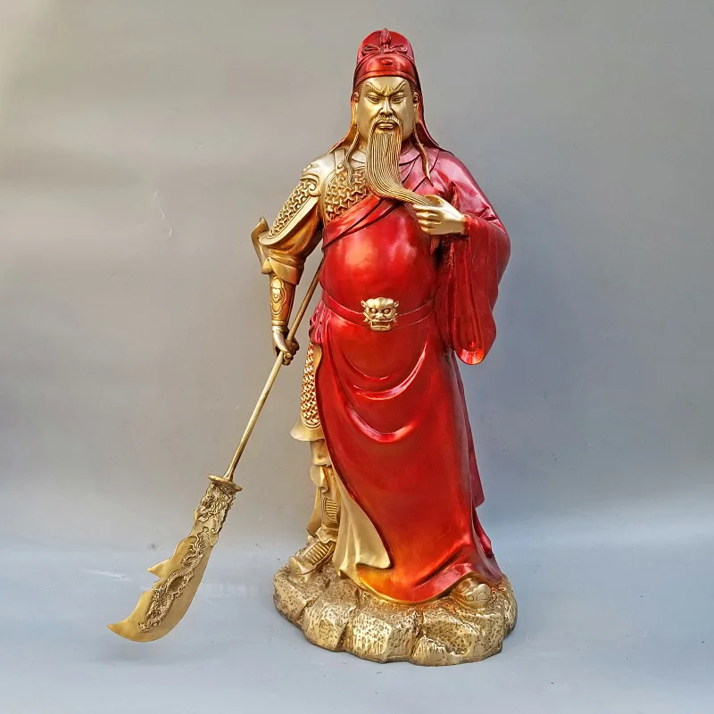 Рисунок 2 - Ручная роспись, бронзовая статуя бога Гуань Ю и У