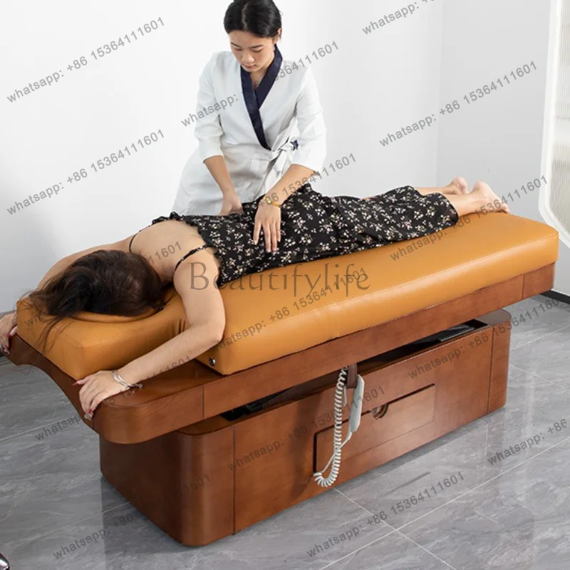 FG Ear Cleaning Lash Massage Beds Tattoo Face Nail Physiotherapy Massage Beds Adjust PU Leather Furniture Einen Massagewagen MHA