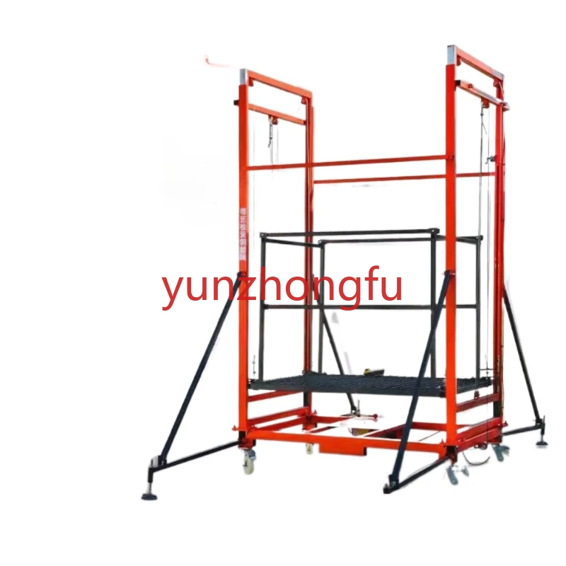 

Outdoor decoration hoist electric lifting scaffold mobile folding remote control fully automatic platform indoor