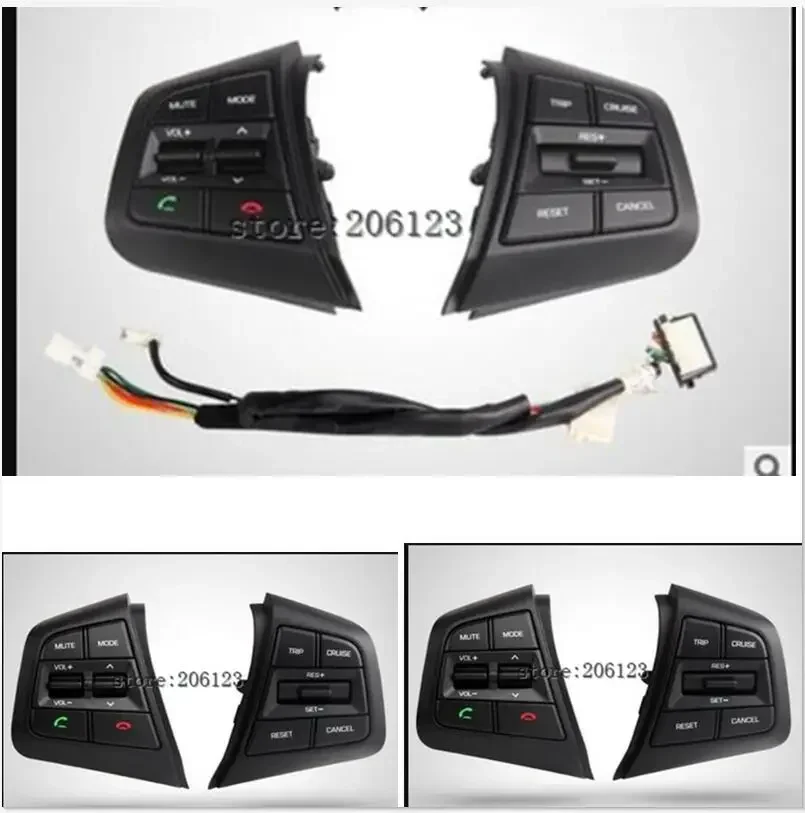 For Hyundai ix25 (creta) 1.6L Steering Wheel Cruise Control Buttons Remote Control Volume channel Bluetooth Phone Button lzh