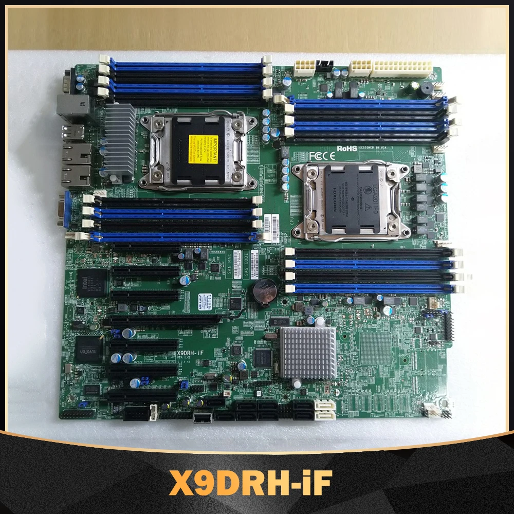 For Supermicro X9DRH-iF Server Motherboard Xeon E5-2600 V1/V2 Family LGA2011 ECC DDR3