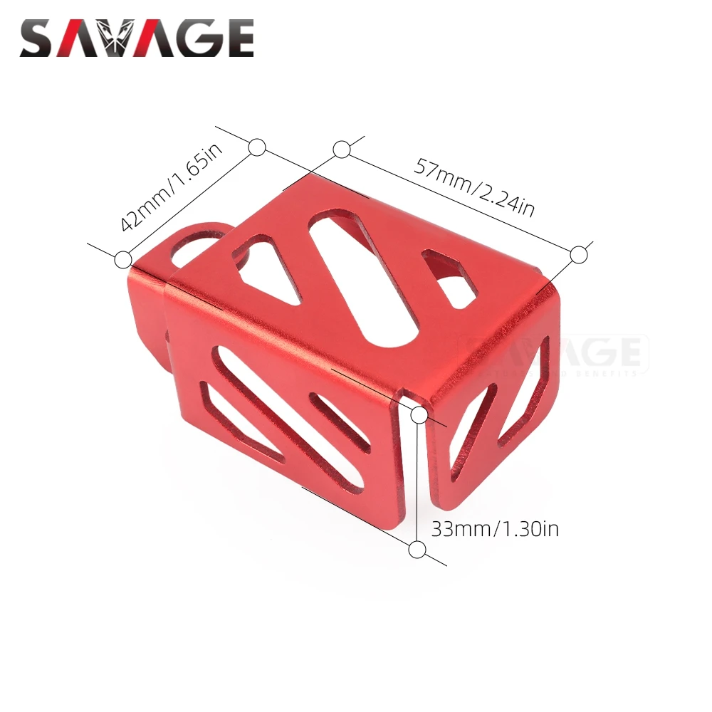 For HONDA XR125L XR150L XR190L XR250 L/R XR400 XR400R XR600R XR650L Front Brake Master Cylinder Fluid Reservoir Cover Protector