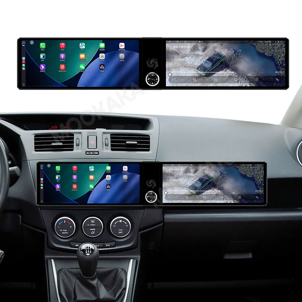12.3inch Android Car Radio 8+128GB Multimedia Video Player For Mazda 5 2005-2010 AI Voice Navigation GPS Wireless Carplay WIF