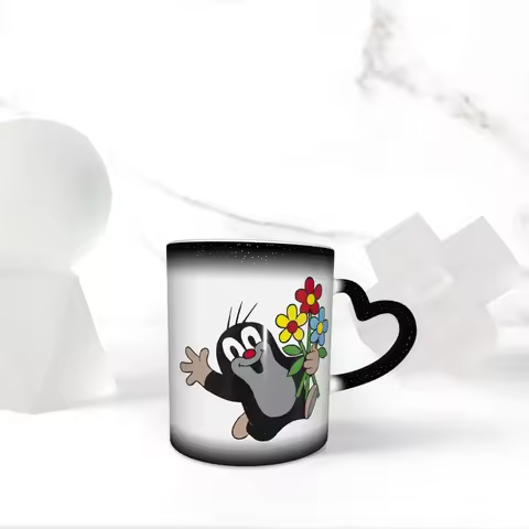 Mole Happy Krtek Mug Funny Ceramic Coffee Cups Tea Mugs Milk Cup Drinkware Gifts for Friends