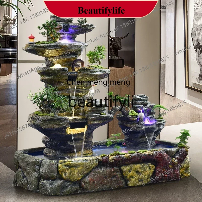 

D178 Rockery fountain, flowing water, fish pond, landscape bonsai, living room balcony, inner and outdoor landscape ornaments