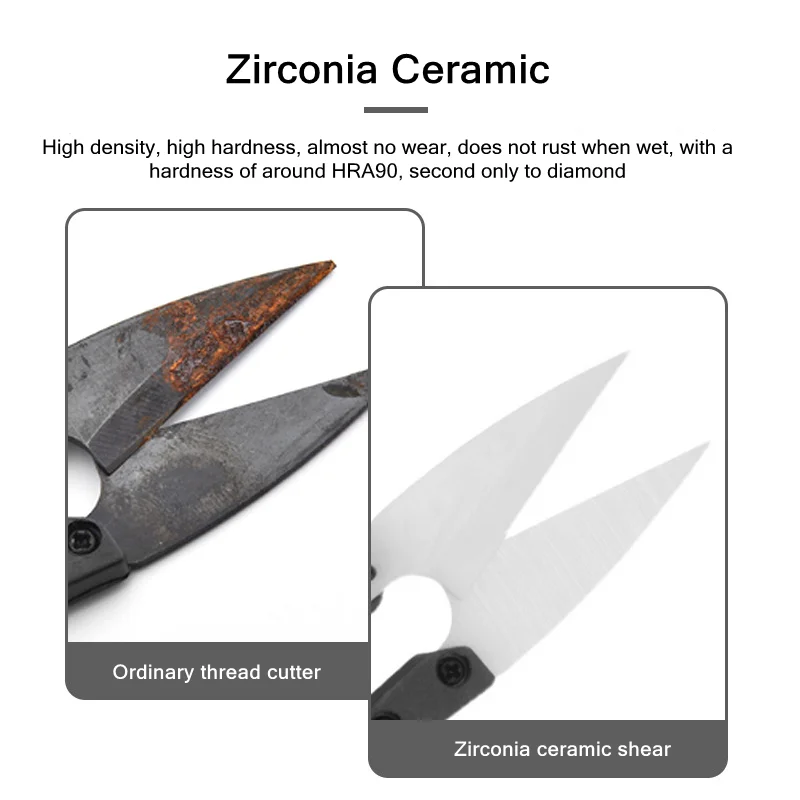 TE-P2 Phone Repair Insulation Ceramic Scissors High Hardness Non Conductive Battery Cable Cutter Electronic Repair Hand Tools