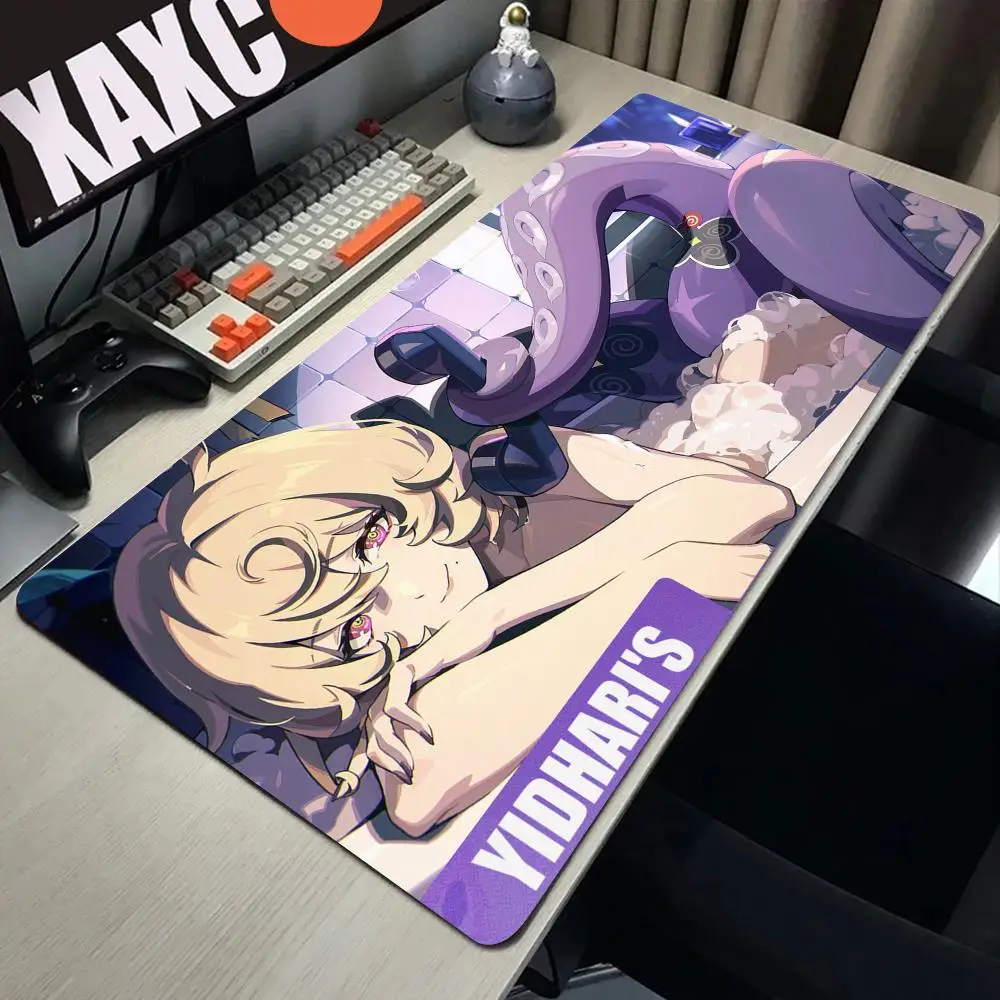 HYBXAXC Anime Girl ZZZ Zenless Zone Zero Yidhari Ye Shunguang‌ Ellen Joe ‌Mouse Pad XXL PC Keyboard HD Printing overlock DeskMat