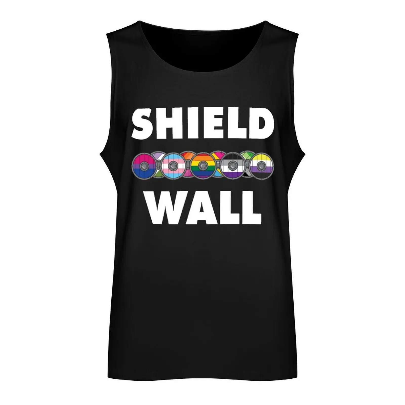 Shield Wall Tank Top muscular man fitness