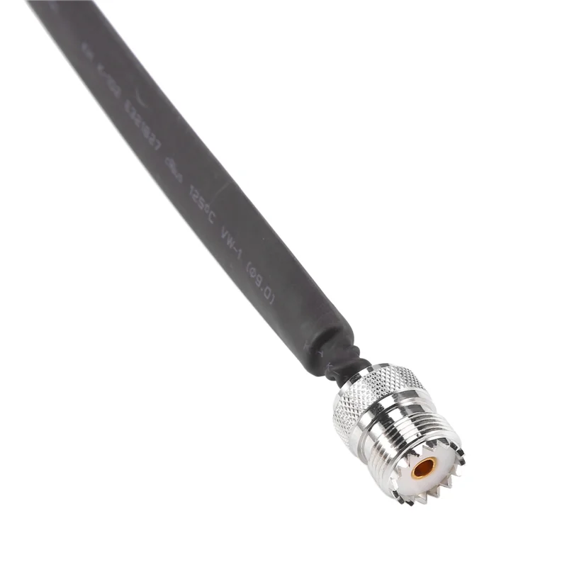 5X ประตู/หน้าต่างผ่านแบน RF COAXIAL CABLE SO239 UHF หญิง UHF หญิง 50 OHM RF COAX Pigtail สายไฟต่อ