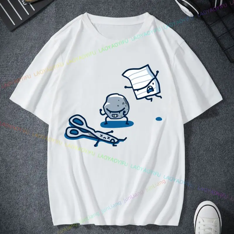 Les ciseaux Rock-paper sont amusants et mignons. Je ne peux pas simplement obtenir le long paisement? T-shirt adapté aux hommes et aux femmes