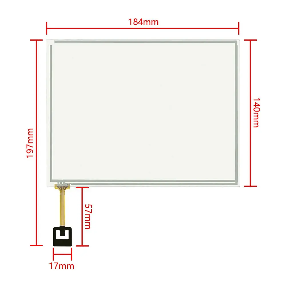 محول رقمي لشاشة اللمس مقاس 8.4 بوصة لراديو كرايسلر دودج مازيراتي RB5 RE2 #2
