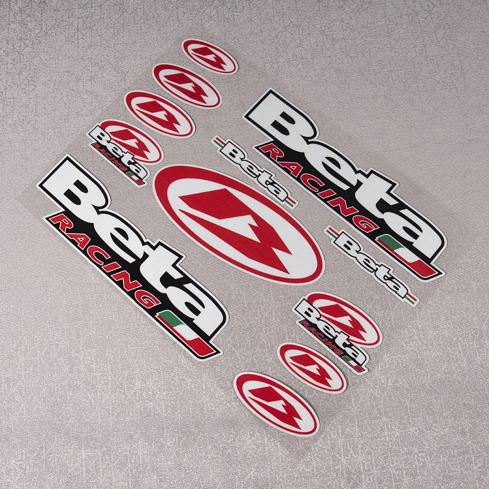 Reflektierende wasserdichte 12-teilige Beta Racing Aufkleber Motorrad Auto Aufkleber Vinyl Grafik Kit selbstklebende Fensterdekoration – Detail 3