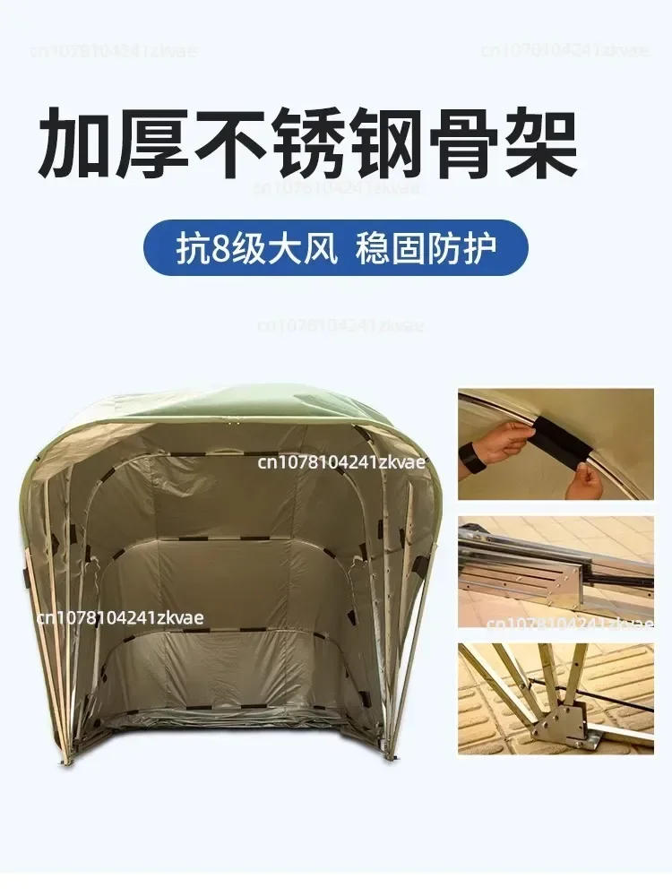 5.5m semi-automatic full-automatic mobile garage anti-exposure folding retractable carport car parking shed sunshade