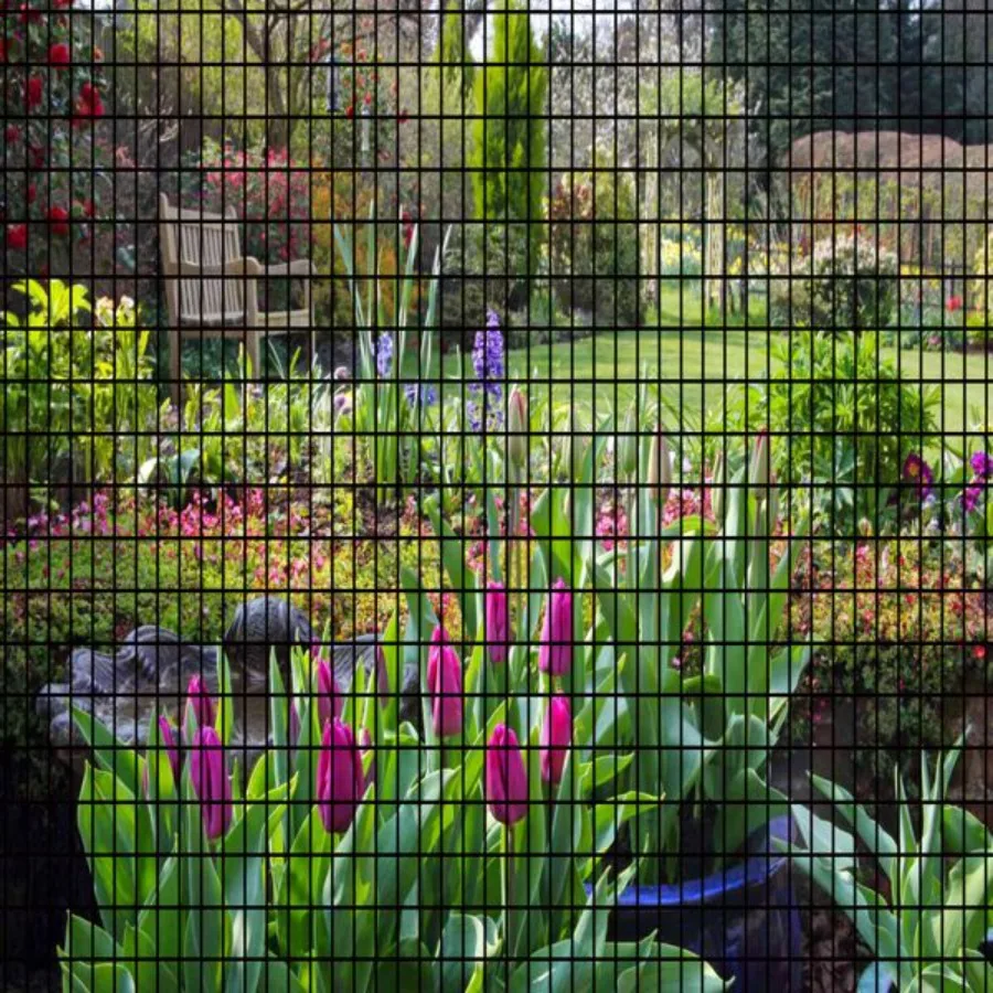 

60inch x 50ft Black Vinyl Coated Hardware Cloth 2 X 4 16Ga Welded Wire Mesh fence PVC Coated Welded Chicken Wire Fencing Metal