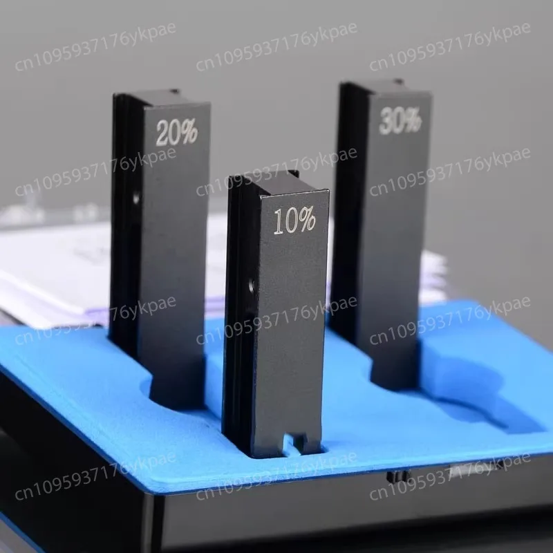 Filtro estándar de transmitancia neutra de zona de luz visible 10% 20% 30% Verificación y calibración de espectrofotómetro UV