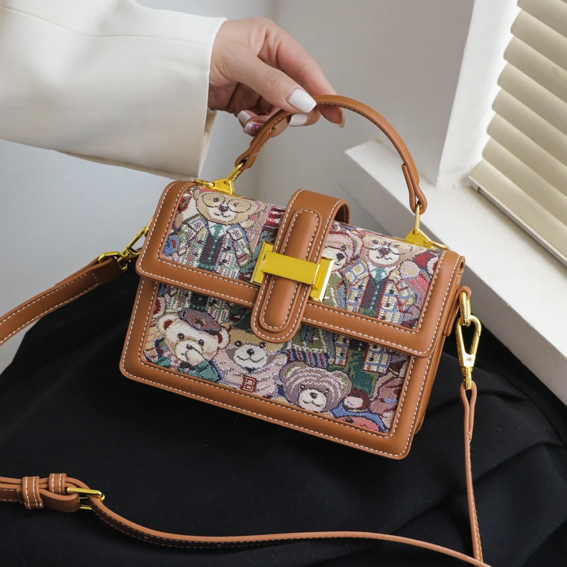 Women Bags Spring Summer New 2023 Female Literary Single-Shoulder Minority Handbag Luxury Designer Cross-Body Trend Women's Bags