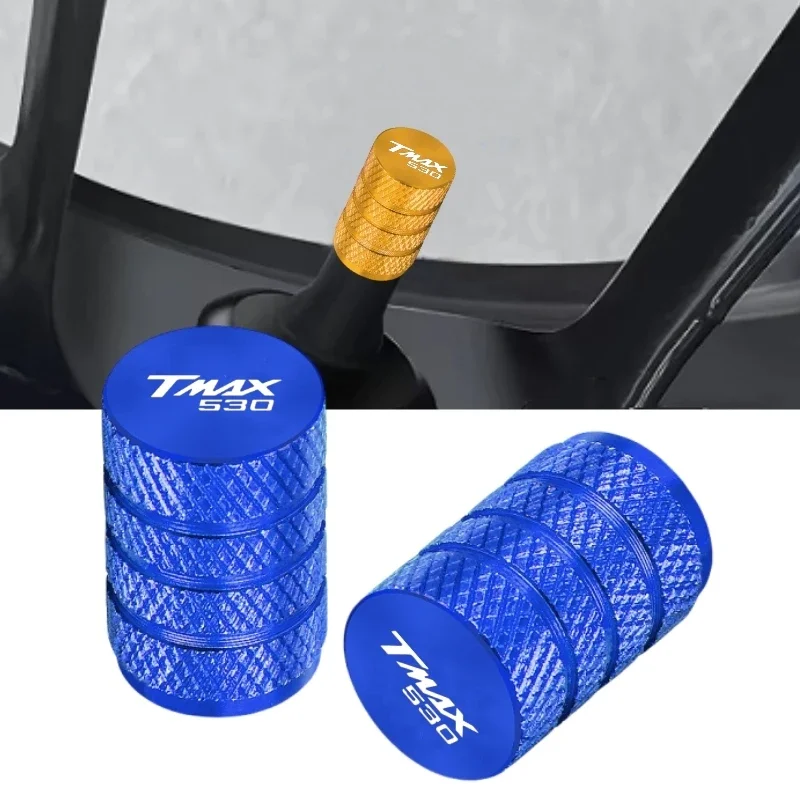 

Для YAHAMA TMAX TMAX 530 аксессуары для мотоциклов пара алюминиевых колпачков для колес автомобиля, колпачки для штока клапана, универсальные чехлы с логотипом