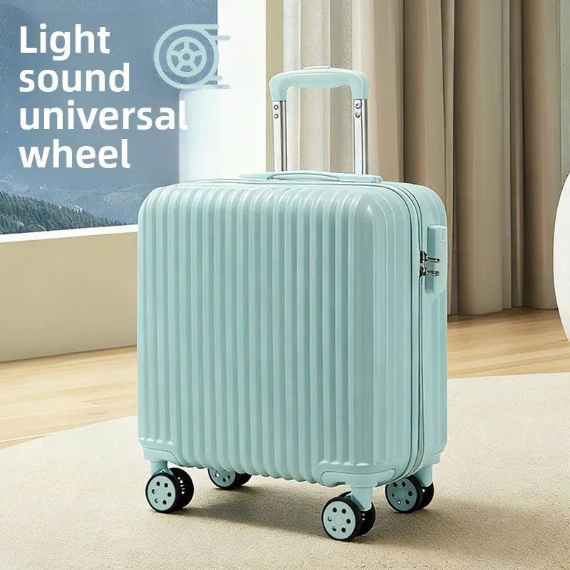 

Lightweight 18 Inch Luggage Women's Mini Cabin Case Travel Suitcase with Revolving Wheels Password Carry on Luggage Travel Bag