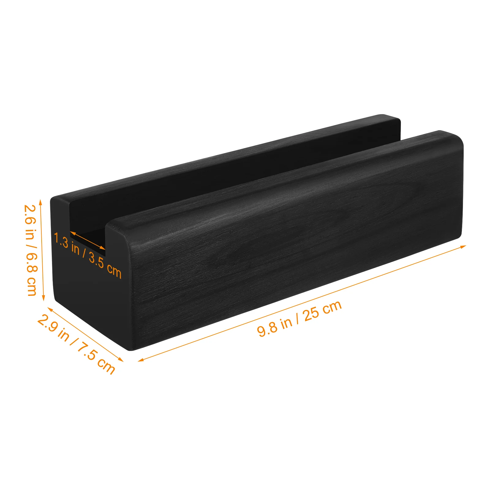 Espejo ancho, Base de luz de madera maciza, marco de soporte, decoración de madera para Mini