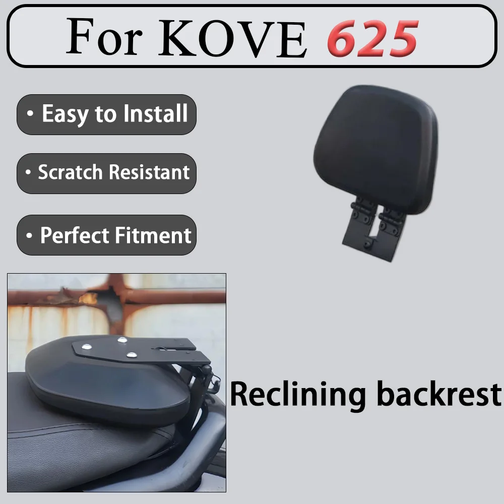 For Kove 625 Foldable Backrest Support Dedicated Original Vehicle Mounting Points Secure Installation No Drilling Required Shock