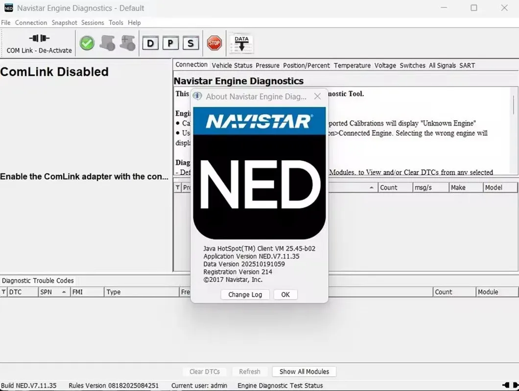 DLB and NED 2025.10 Navistar Engine Diagnostics NED Diamond Logic Builder DLB Free Installation with Keygen ++ ServiceMAXX 2017