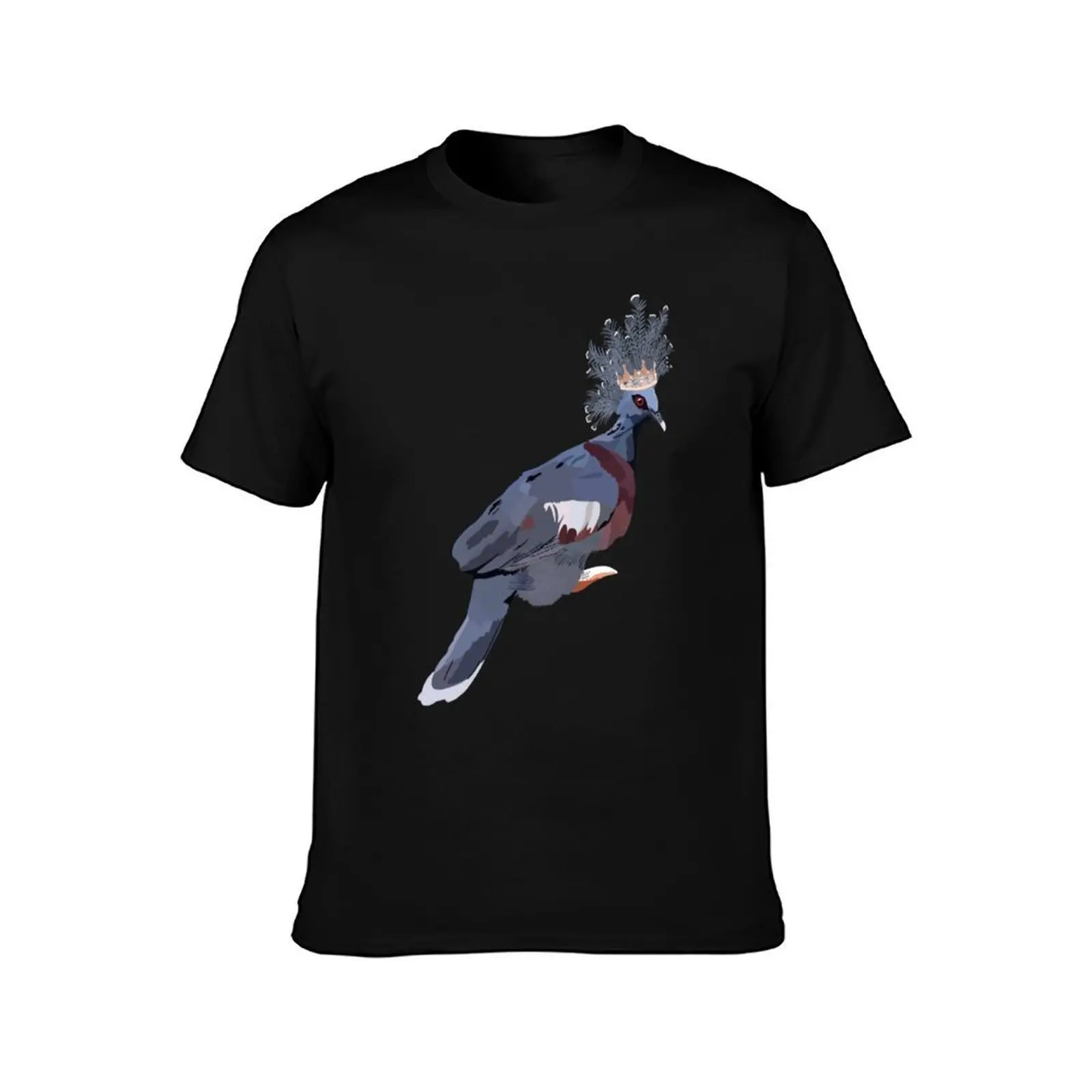 Victoria ‘ crowned’ pigeon T-Shirt Fashion Pattern Printed Tee Shirt T-Shirt