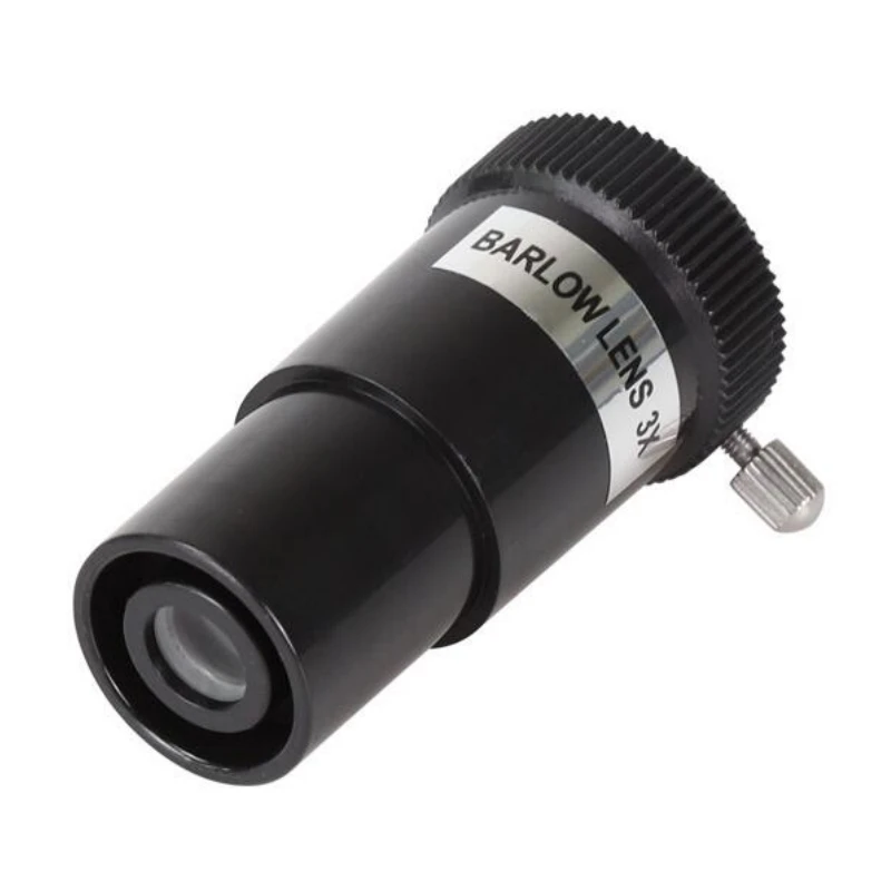 Agnicy Astronomical Telescope Accessories 0.965 Inches 3X Magnification Mirror Barlow Lens
