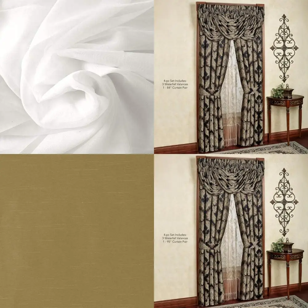 Pannelli drappeggiati in tessuto chiffon voile velato resistente al fuoco - 120 di larghezza, durevoli ed eleganti per l'uso decorativo