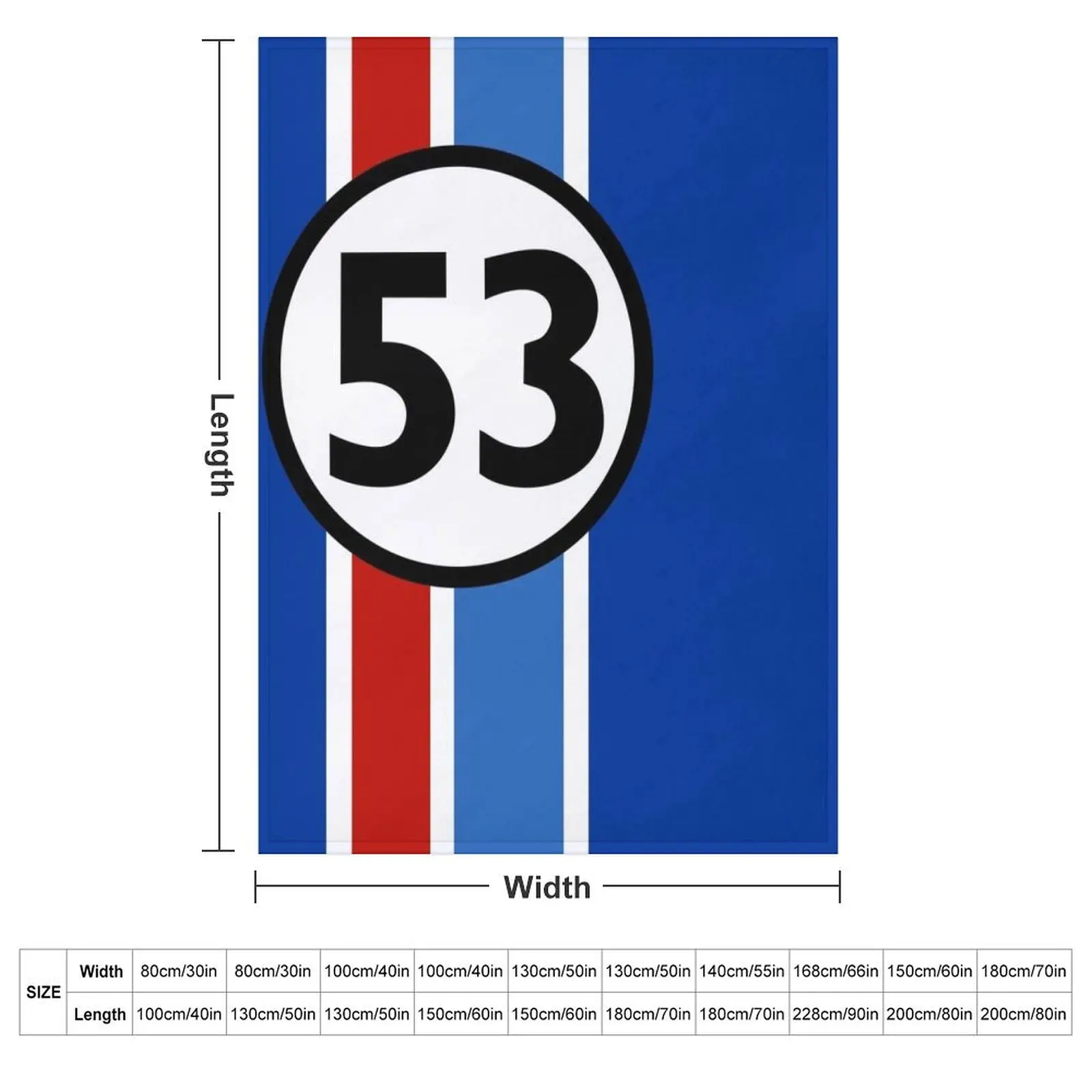Herbie 53 Throw Blanket Soft Retros Hairy Sofa Quilt Blankets