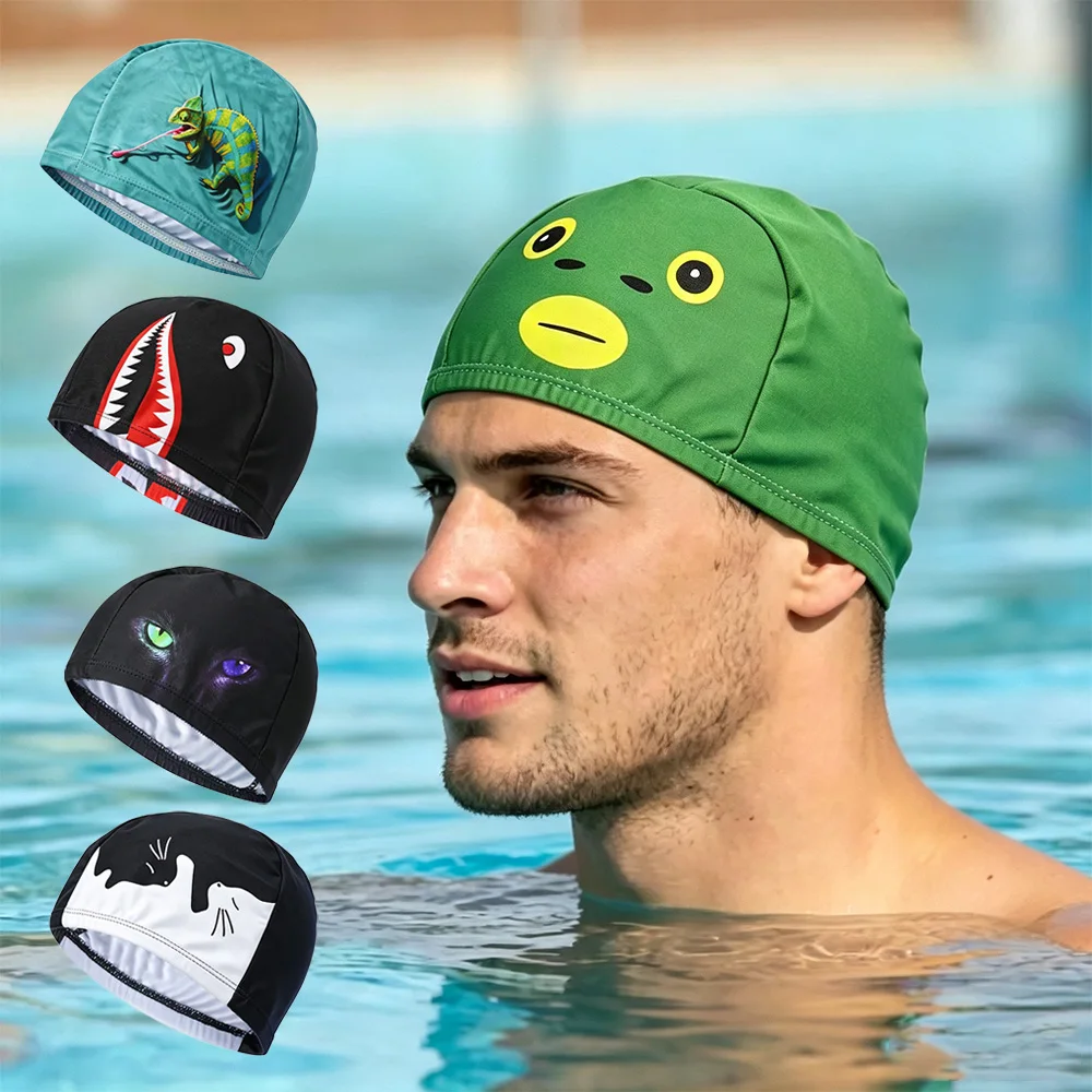 Flexible Stretch Swim Cap Close Fit Anti Slip Swimming Hat for Pool Practice Underwater Workout Daily Exercise Sports Unisex