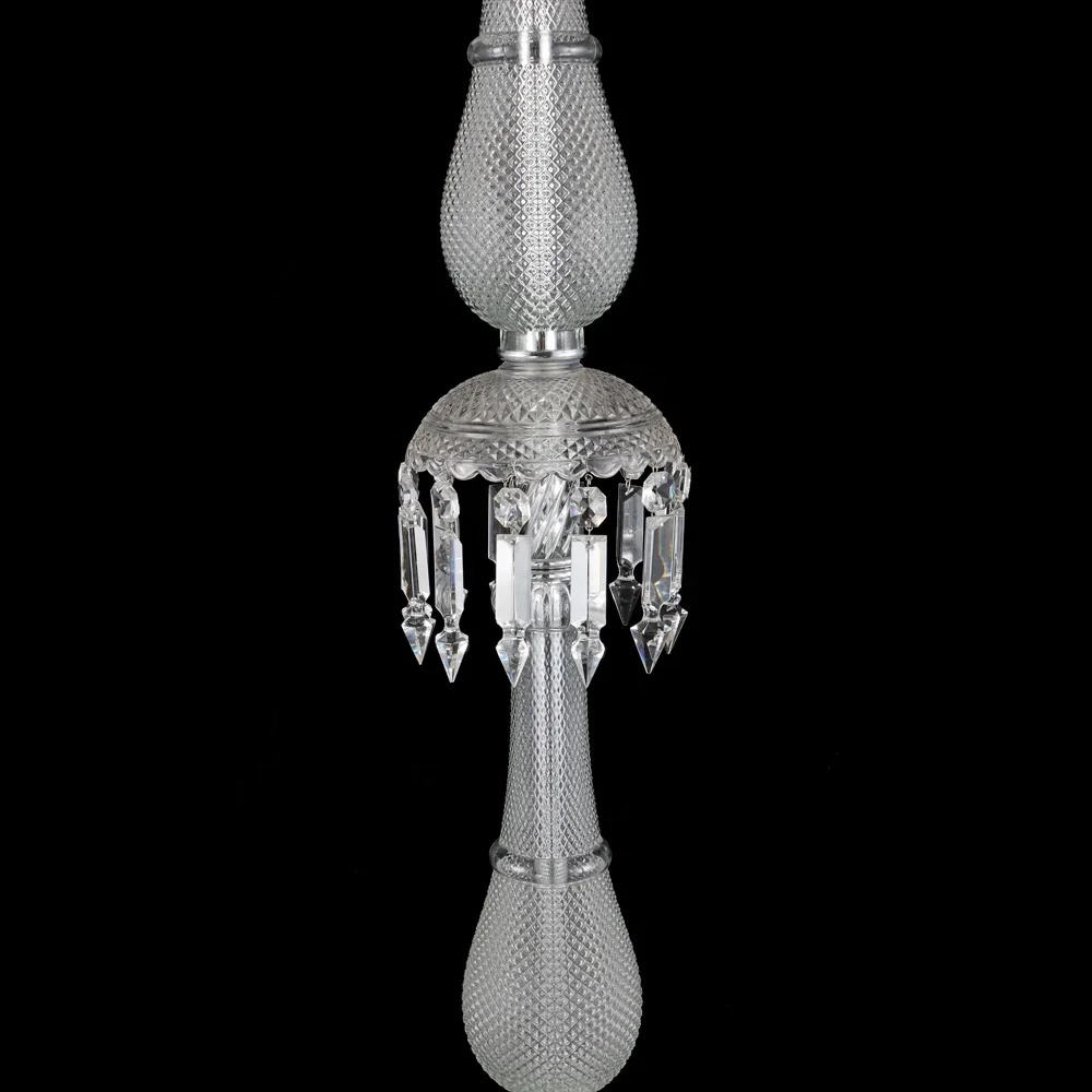 European home decoration crystal chandelier floor lamp