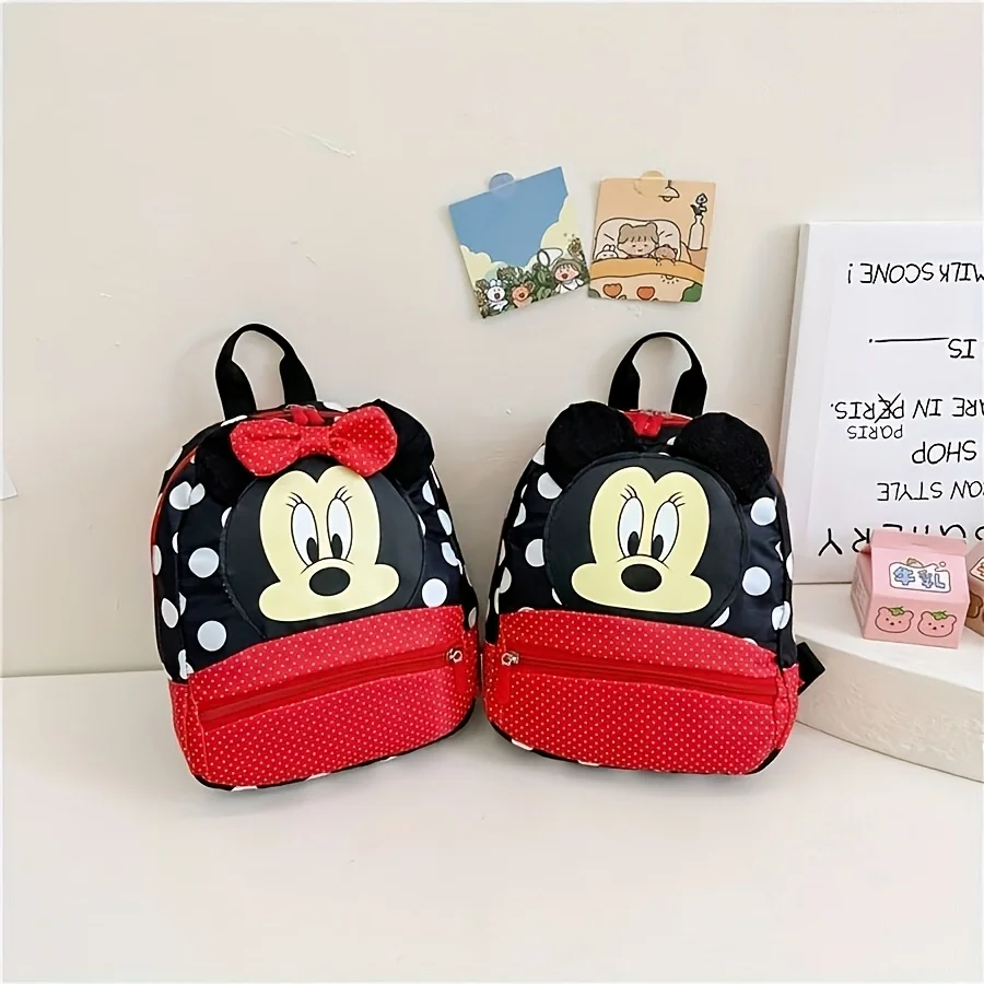 Image 3: Sac à dos Mesuca avec imprimé de personnage de souris de dessin animé, sac d'école élégant et coloré, cadeau parfait pour les femmes et les filles