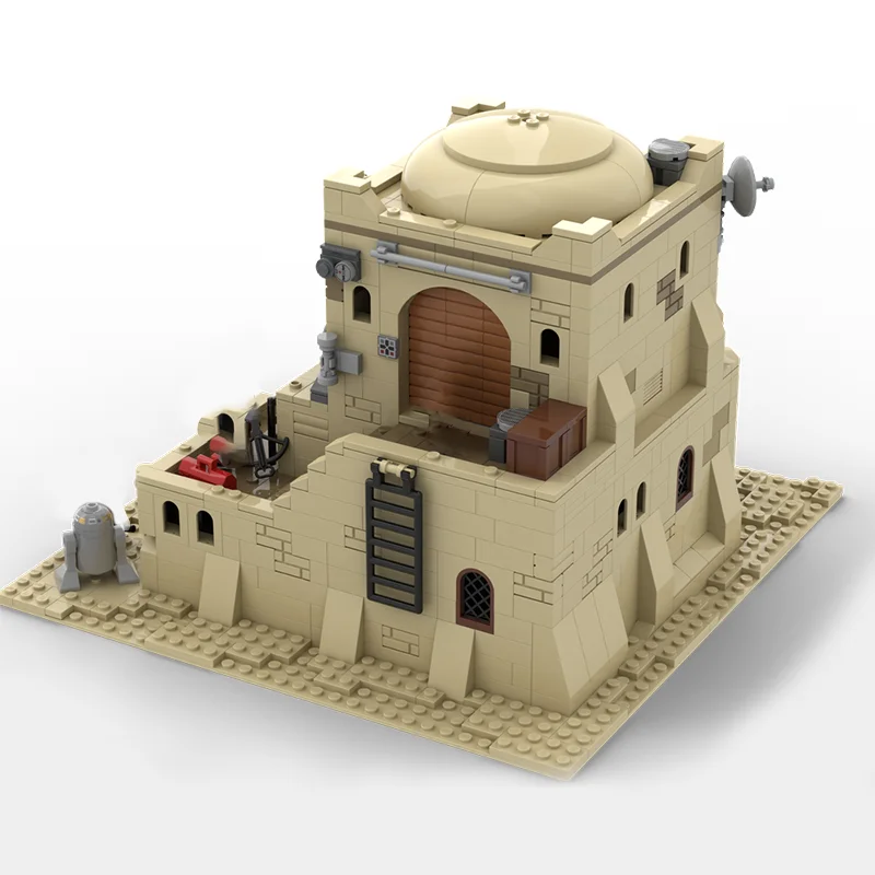 962 個 Moc SW タトゥイーンモスアイズリー砂漠の家 diy 建設キット教育ビルディングブロック誕生日おもちゃギフト