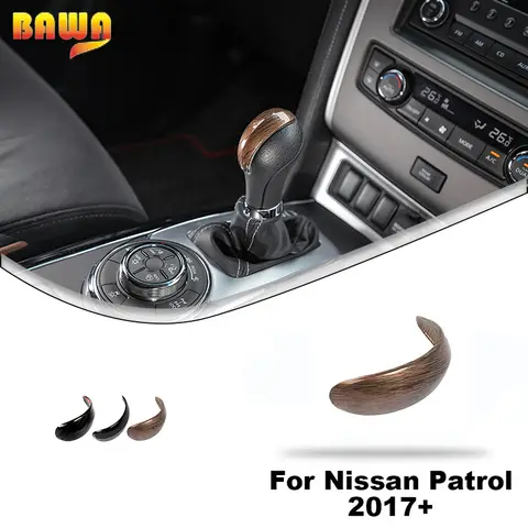 BAWA ABS Car Gear Lever Gear Shift Decoration Cover Trim Fit for Nissan Patrol Y62 2017-2025 Car Interior Accessories 10 best sales nissan patrol y62 accessories - №3
