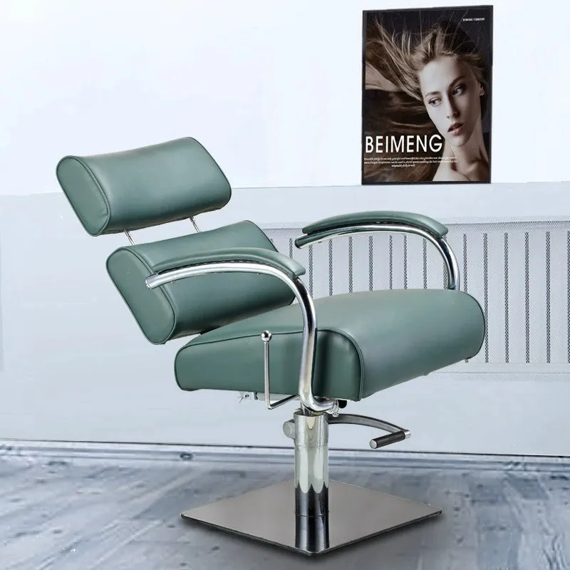 M1L Modern barber chair for hairdresser salon rotating retractable stainless steel perm and dyeing cutting chair