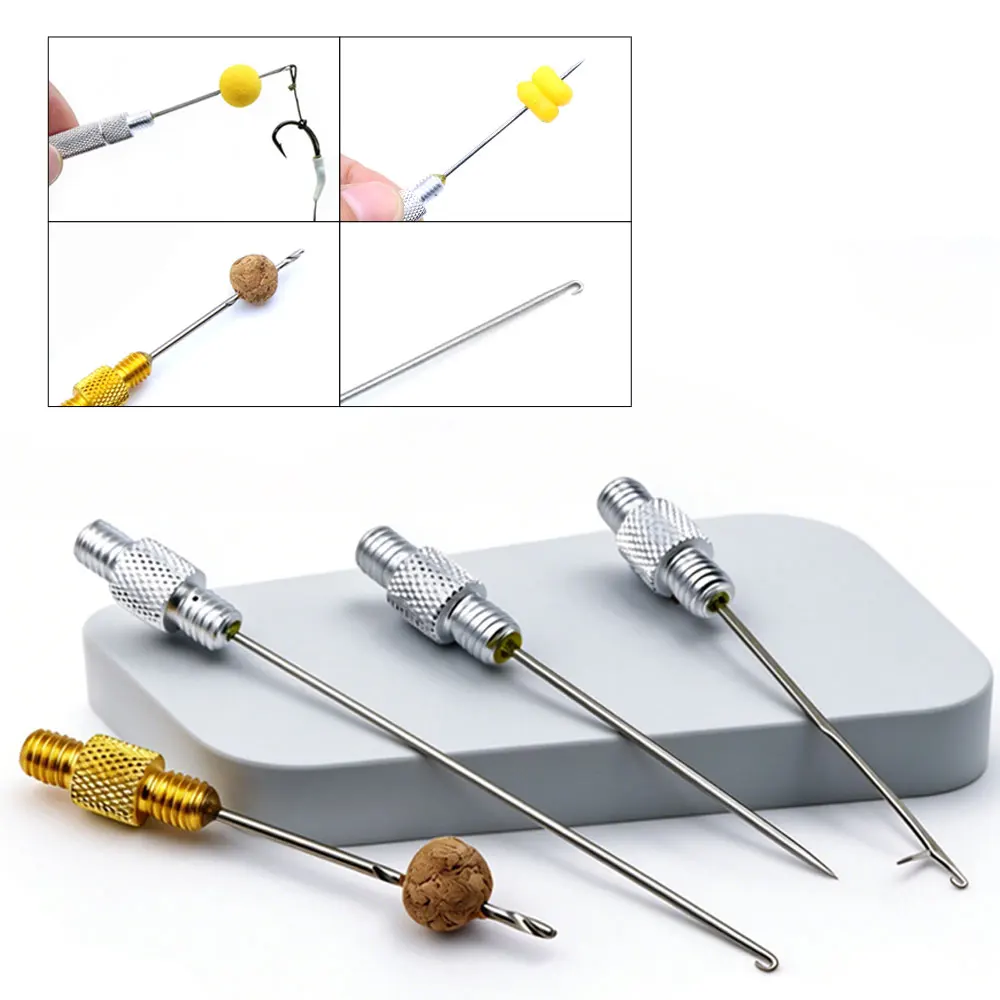 Karpfen Angeln Haar Rigging Köder Nadel Kit Angeln Werkzeug Set Köder Boilie Bohrer Stringer Nadel Rutschfeste Angeln Ausrüstung Tackle – Detail 3