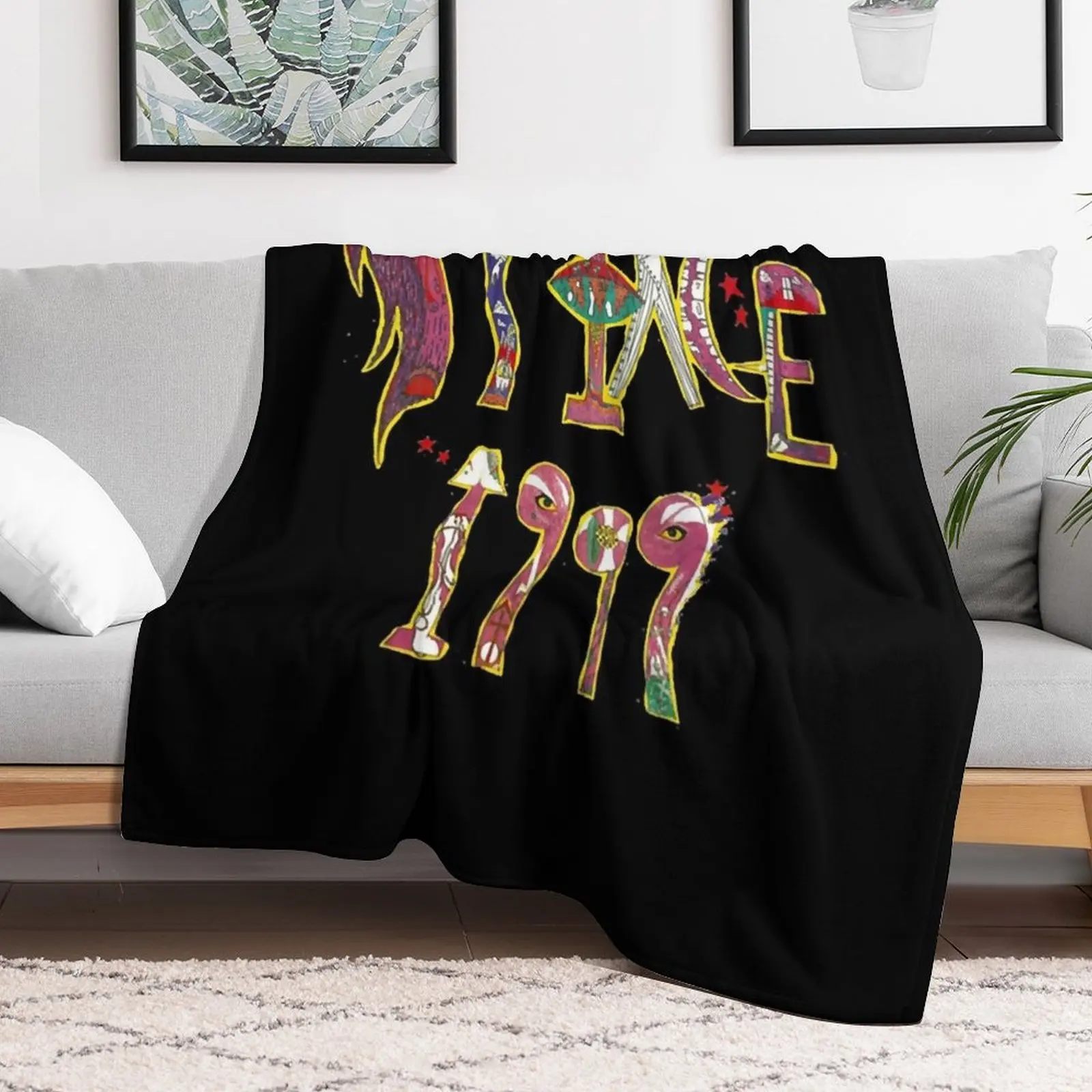 

Prince 1999 Logo Throw Blanket Bed Fashionable christmas decoration Flannel Fabric christmas gifts Blankets