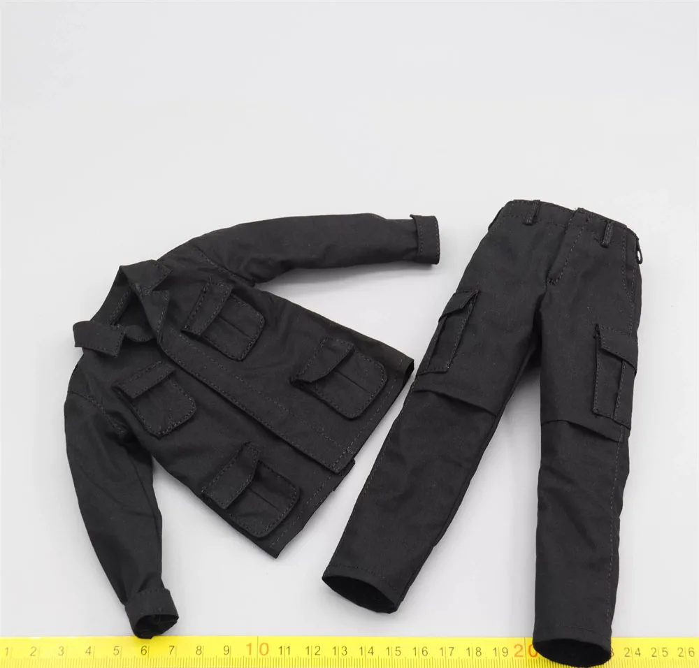 

UJINDOU UD9058 1/6 The U.S. Soldier S.O.G. Doll Toys Model Black Dress Uniform Coat Pant Shoulder Bags Accessories For 12" DIY