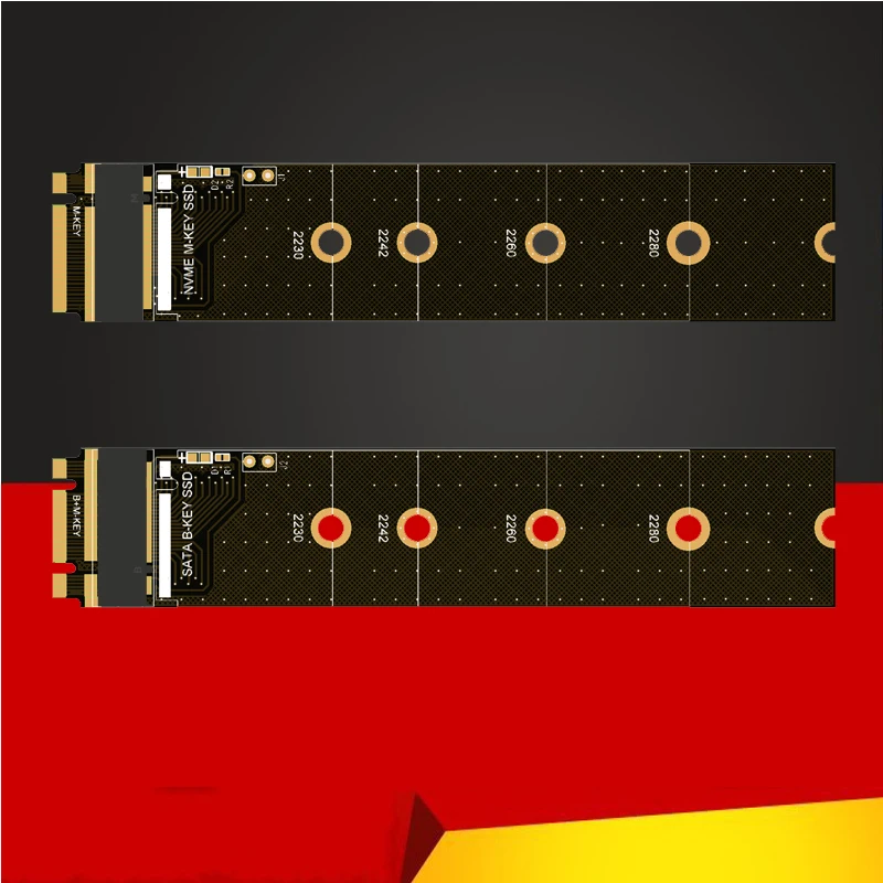 Karten hinzufügen m.2 sata Adapter pcie nvme m2 Adapter Konverter Test platine Erweiterungs karte Riser Unterstützung 2230 2242 2260 2280 m. 2 ssd