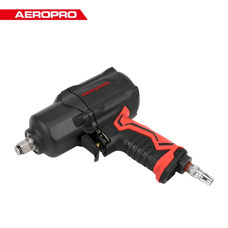 AEROPRO 1/2’’ Twin Hammer Air Impact Wrench - 1356N.M High Torque Tire Removal Tool for Vehicle Trucks - Pneumatic Power Tool