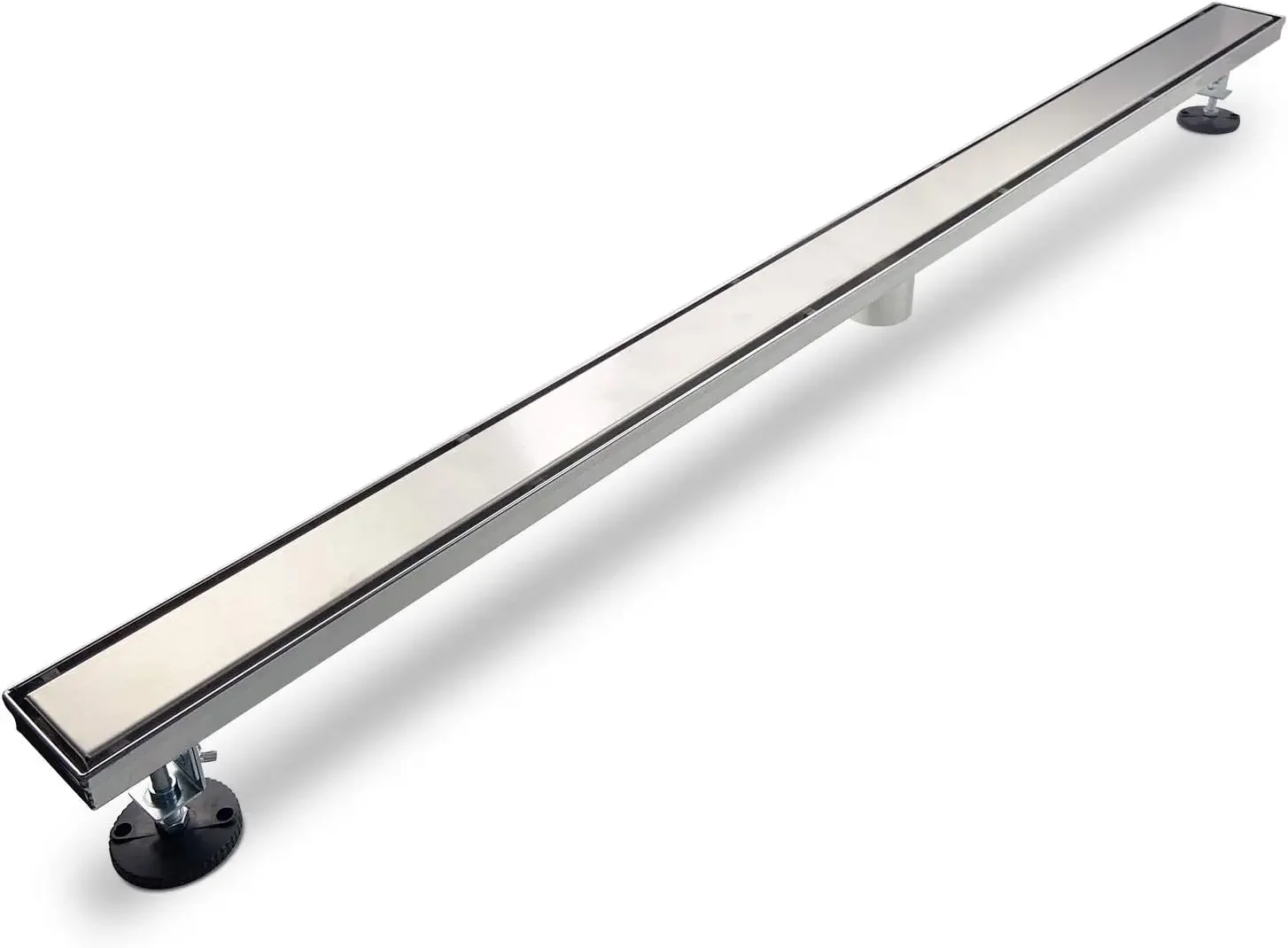 

Linear Shower Drain, 2 in 1Tiled Insert and Flat Cover Shower Drain 72 inch, 304 Stainless Steel Linear