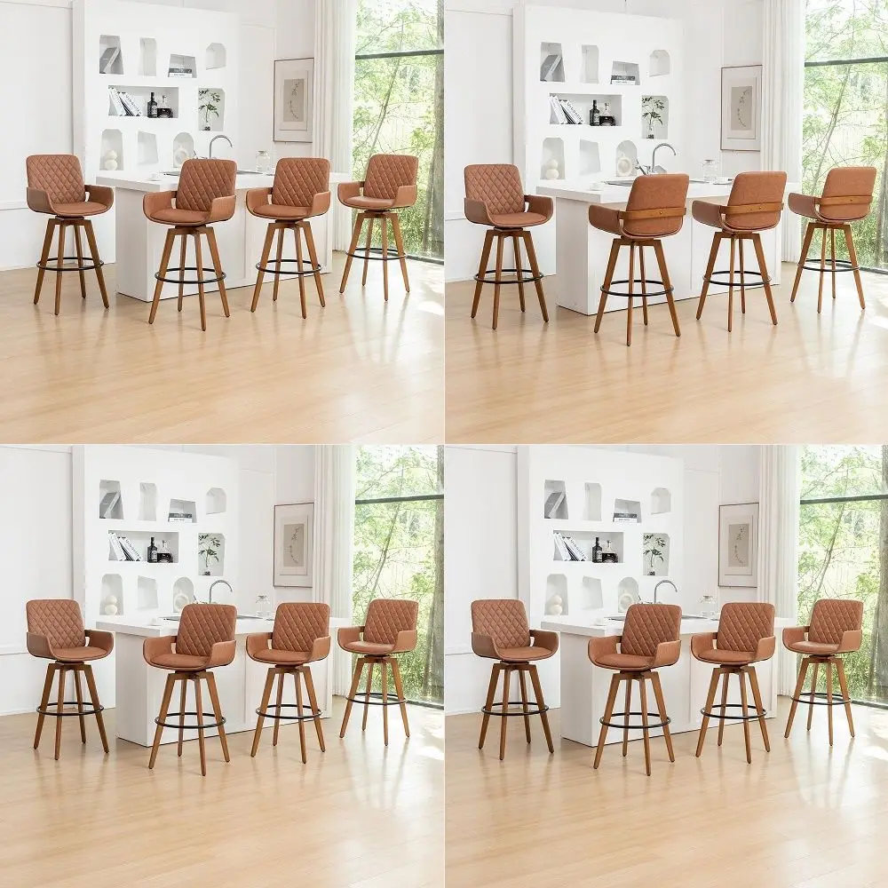 

White Metal Bar Stools Set of 6, 30 Inch Bar Height OnePiece Steel Stools, Sophisticated White High Stools for Cafe amp Bistro