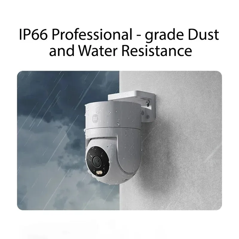NEW Xiaomi Outdoor Camera 4C 5 Megapixel Full-color Night Vision IP66 Waterproof Bidirectional Gimbal Wifi 6 Humanoid Tracking view 4