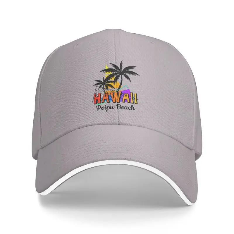 Classic Hawaii Beach Baseball Cap Men Women Custom Adjustable Unisex Tropical Palm Tree Dad Hat Outdoor