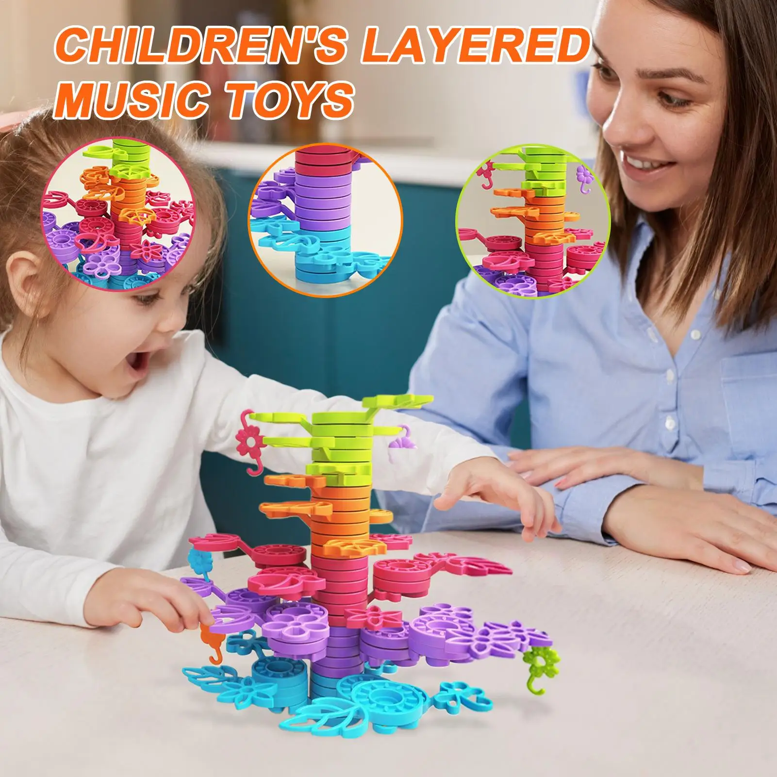 Kids Stacking Toys Balance Game Building Toys Educational Game For Boys Ages 3 Kindergarten Preschool Classroom Home Birthday