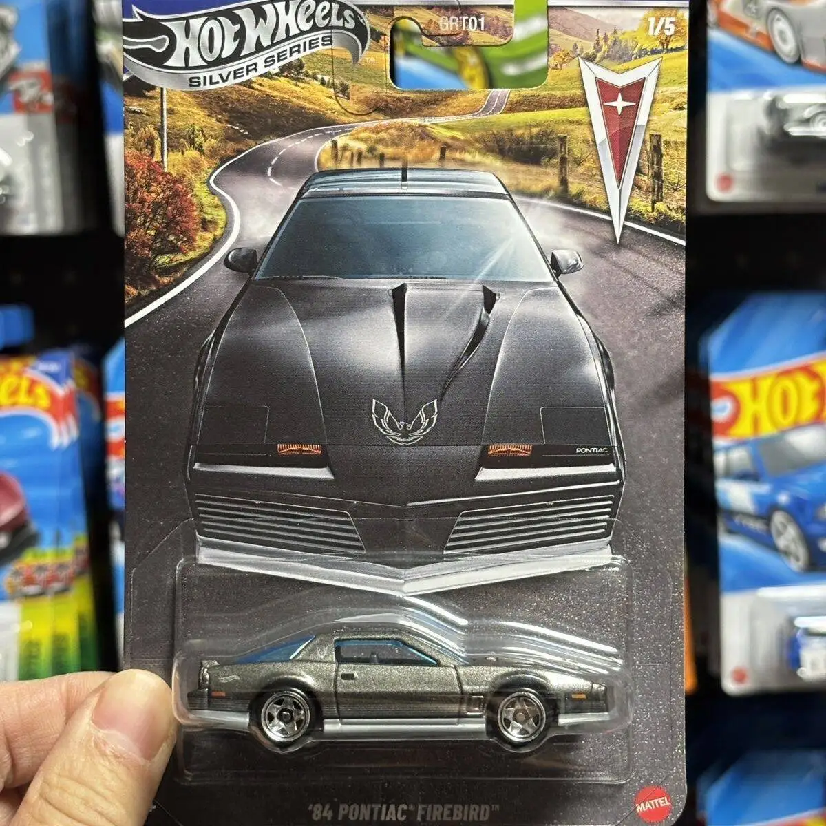 

Литой автомобиль Hot Wheels Pontiac Silver Series, масштабная модель автомобиля 1/64, Коллекционная игрушка-автомобиль Firebird Gto Bonneville для праздничного подарка